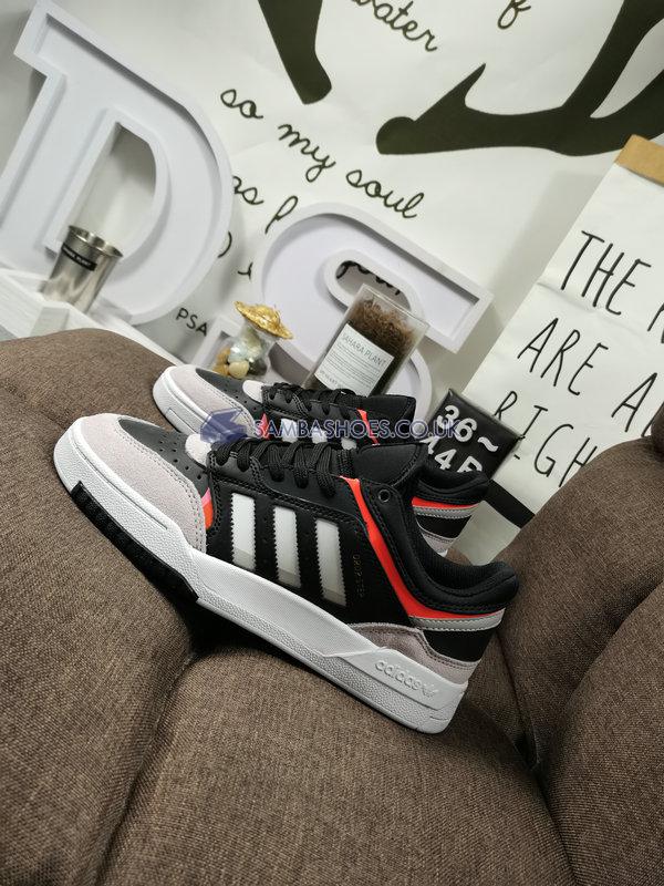 Adidas Drop Step Low "Grey" - Black/White/Grey/Orange - EE5225-1 Classic Originals Shoes