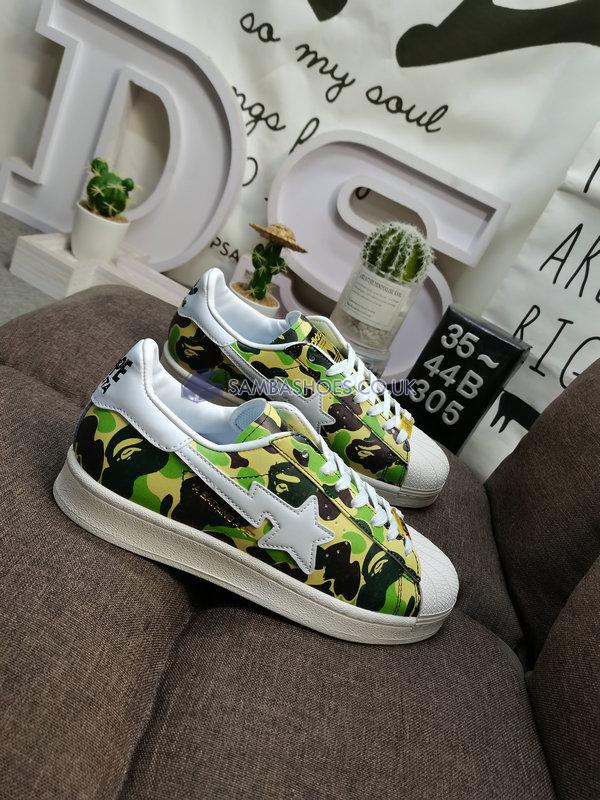 Bape x Adidas Superstar 80s "ABC Camo Green" - Green ABC Camo/White - GZ8981 Classic Originals Shoes