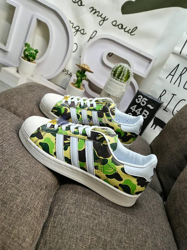 Bape x Adidas Superstar 80s "ABC Camo Green" - Green ABC Camo/White - GZ8981 Classic Originals Shoes