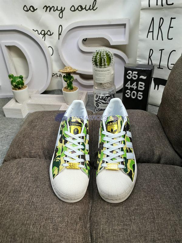 Bape x Adidas Superstar 80s "ABC Camo Green" - Green ABC Camo/White - GZ8981 Classic Originals Shoes