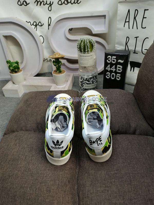 Bape x Adidas Superstar 80s "ABC Camo Green" - Green ABC Camo/White - GZ8981 Classic Originals Shoes