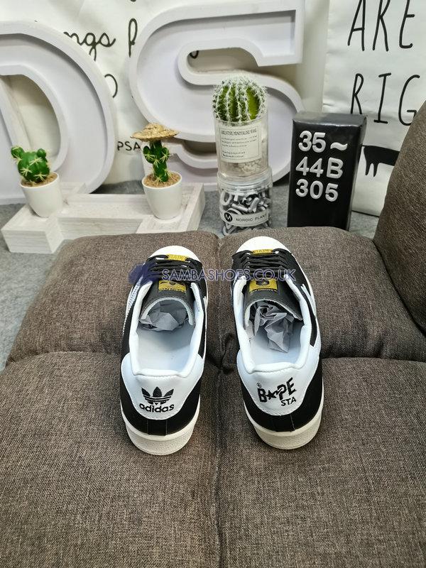 Bape x Adidas Superstar "Black White Gold" - Core Black/Footwear White/Off White - IF2385-1 Classic Originals Shoes