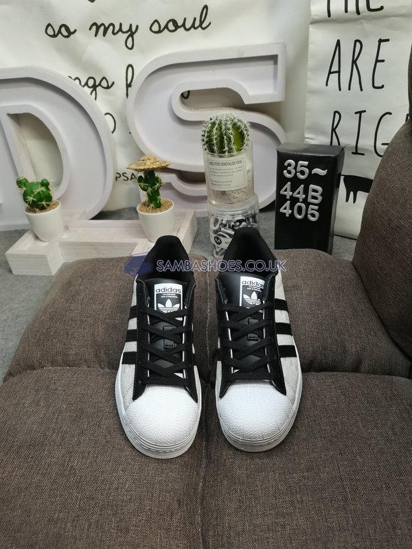 Adidas Superstar "Reflective Allover Logo - White Black" - Footwear White/Core Black/Grey Two - GW7254 Classic Originals Shoes