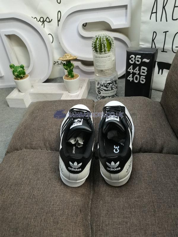 Adidas Superstar "Reflective Allover Logo - White Black" - Footwear White/Core Black/Grey Two - GW7254 Classic Originals Shoes