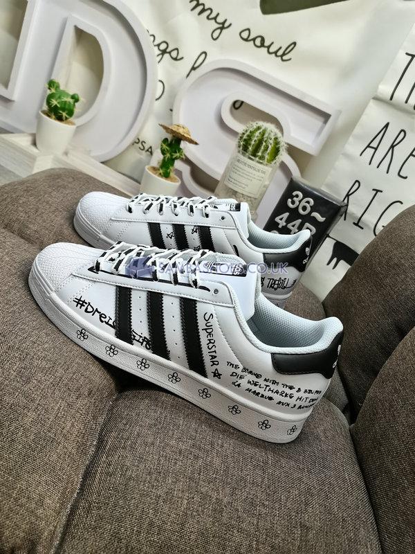 Adidas Superstar "Sharpie Pack - Graffiti White Black" - Cloud White/Core Black/Cloud White - GV9804 Classic Originals Shoes