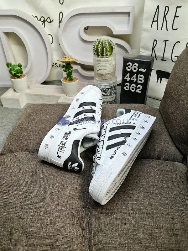 Adidas Superstar "Sharpie Pack - Graffiti White Black" - Cloud White/Core Black/Cloud White - GV9804 Classic Originals Shoes