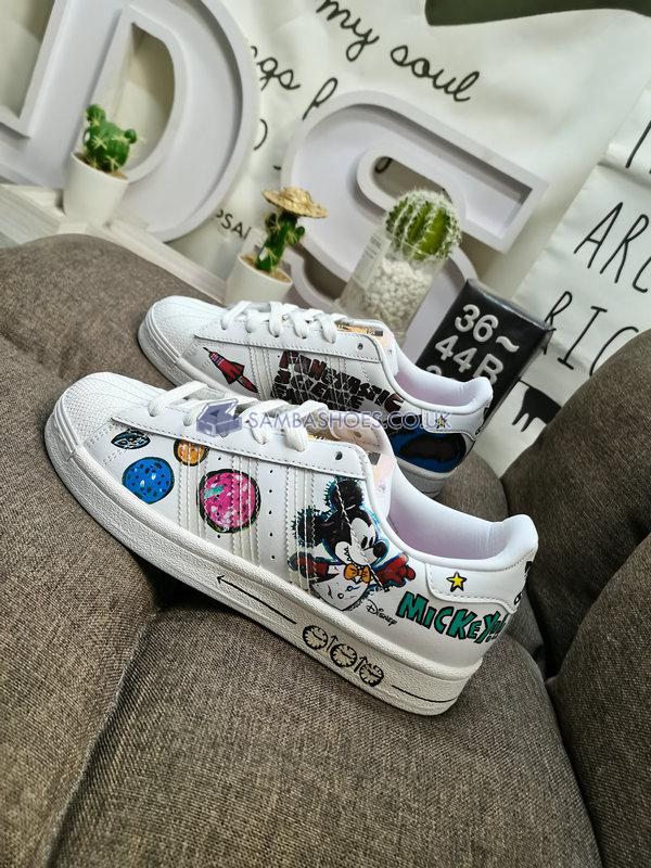 Kasing Lung x Disney x Adidas Superstar "Labubu Mickey Mouse" - Cloud White/Cloud White/Core Black - GZ8839 Classic Originals Shoes