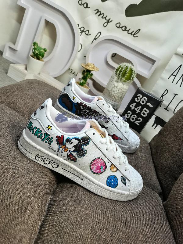 Kasing Lung x Disney x Adidas Superstar "Labubu Mickey Mouse" - Cloud White/Cloud White/Core Black - GZ8839 Classic Originals Shoes