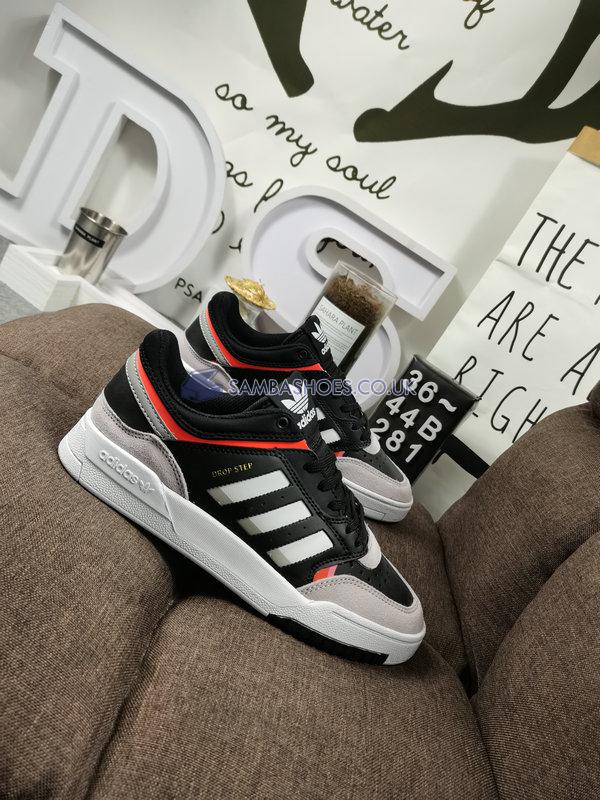 Adidas Drop Step Low "Grey" - Black/White/Grey/Orange - EE5225-1 Classic Originals Shoes