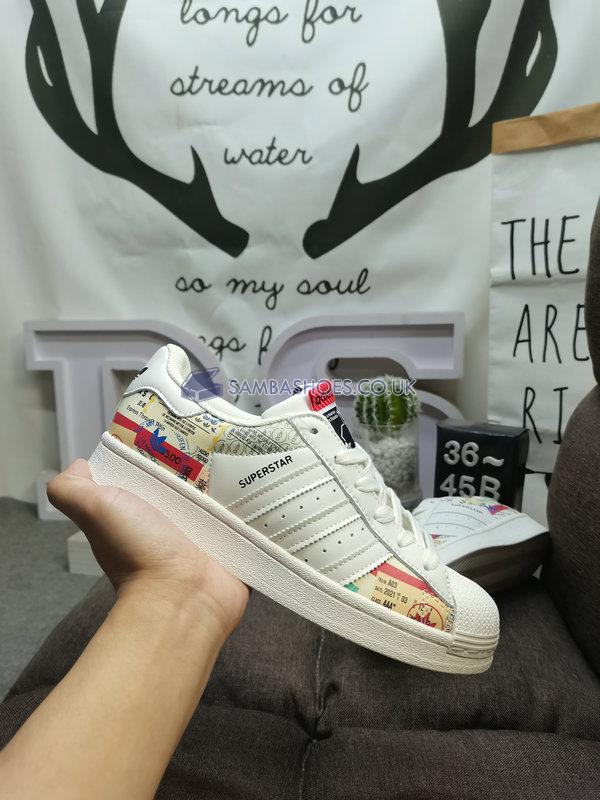 Adidas Superstar "Cream White Red" - Cream/White/Red - GY9022 Classic Originals Shoes