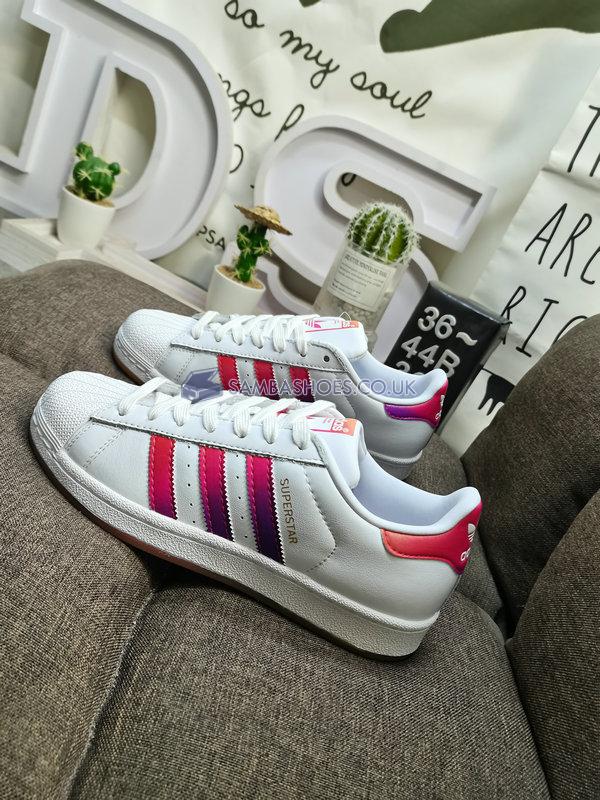 Adidas Superstar "White Pink Energy Ink" - Footwear White/Shock Pink/Energy Ink - EG8132 Classic Originals Shoes