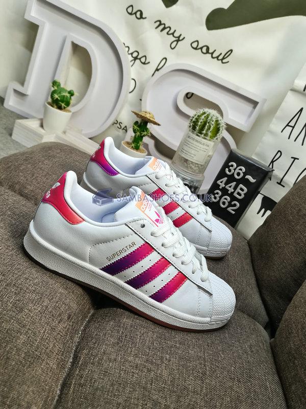 Adidas Superstar "White Pink Energy Ink" - Footwear White/Shock Pink/Energy Ink - EG8132 Classic Originals Shoes