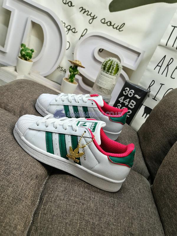 Adidas Superstar "White Green Red" - White/Green/Red - BC0198 Classic Originals Shoes