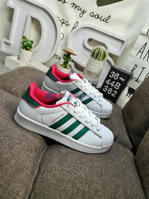 Adidas Superstar "White Green Red" - White/Green/Red - BC0198 Classic Originals Shoes