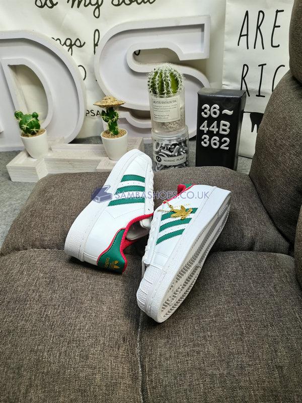 Adidas Superstar "White Green Red" - White/Green/Red - BC0198 Classic Originals Shoes