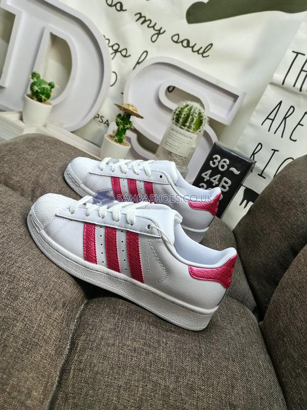 Adidas Superstar "White Pink" - Footwear White/Pink/Core Black - EE9151 Classic Originals Shoes