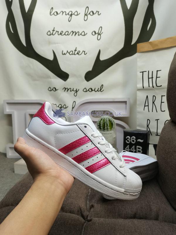 Adidas Superstar "White Pink" - Footwear White/Pink/Core Black - EE9151 Classic Originals Shoes