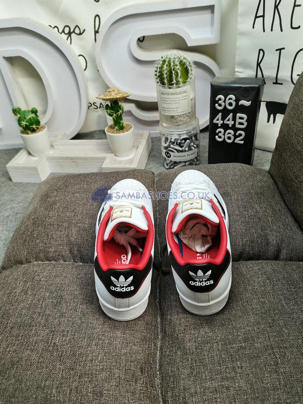 Adidas Superstar "Valentines Day" - Cloud White/Core Black/Scarlet - FW6384 Classic Originals Shoes