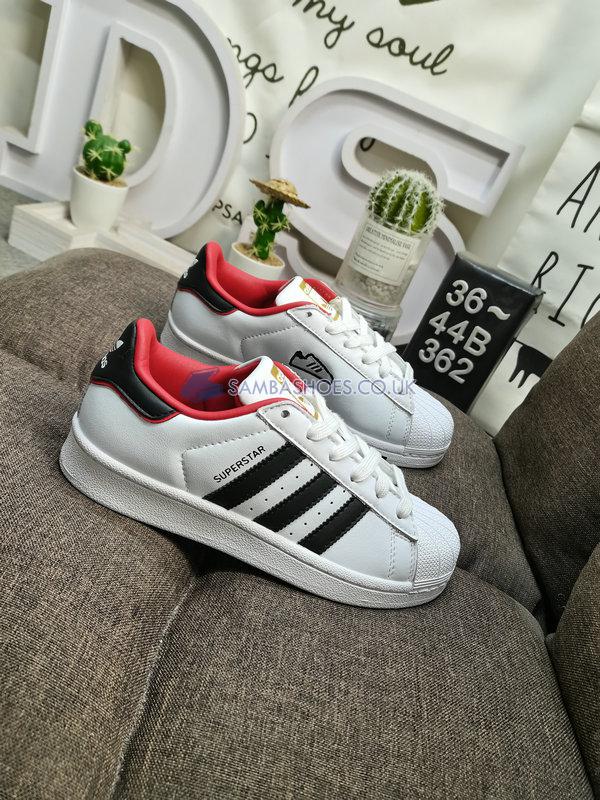 Adidas Superstar "Valentines Day" - Cloud White/Core Black/Scarlet - FW6384 Classic Originals Shoes