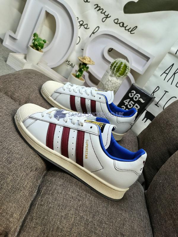 Adidas Superstar "White Maroon" - White/Maroon Red - IE0020 Classic Originals Shoes