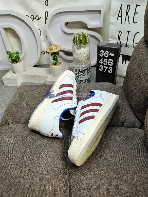 Adidas Superstar "White Maroon" - White/Maroon Red - IE0020 Classic Originals Shoes