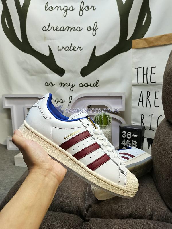 Adidas Superstar "White Maroon" - White/Maroon Red - IE0020 Classic Originals Shoes