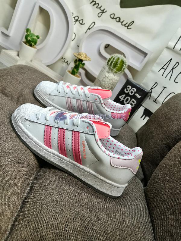 Adidas Superstar Shell Toe J "Valentines Day" - Cloud White/Rose Tone/Almost Pink - GY3336 Classic Originals Shoes