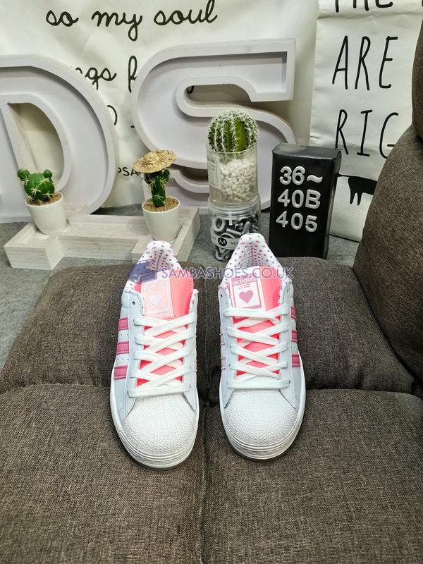 Adidas Superstar Shell Toe J "Valentines Day" - Cloud White/Rose Tone/Almost Pink - GY3336 Classic Originals Shoes