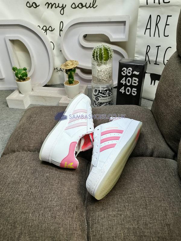 Adidas Superstar Shell Toe J "Valentines Day" - Cloud White/Rose Tone/Almost Pink - GY3336 Classic Originals Shoes