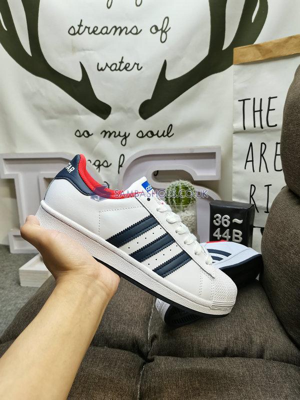 Adidas Superstar "Navy Red" - Cloud White/Collegiate Navy/Red - FV8270 Classic Originals Shoes