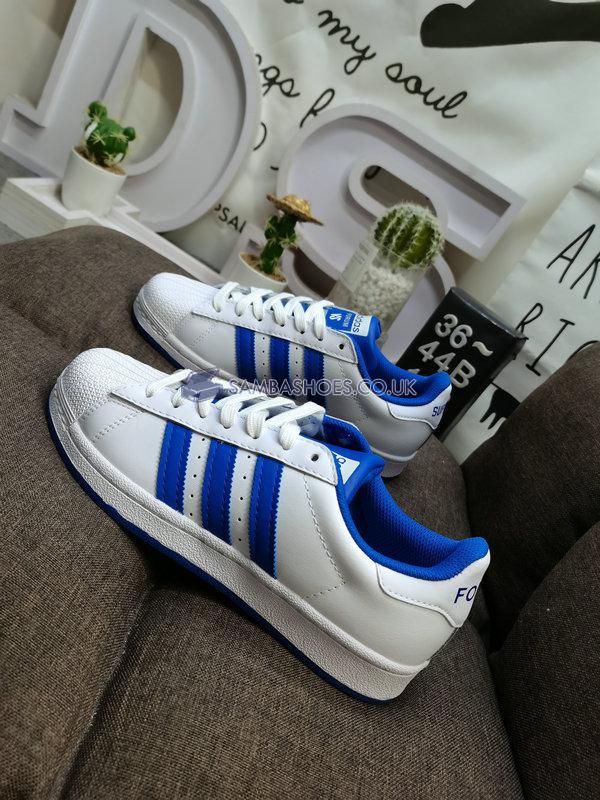 Adidas Superstar vs. Forum "Bold Blue" - Footwear White/Bold Blue/Clear Granite - FV8272 Classic Originals Shoes