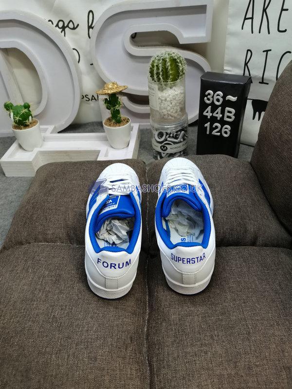 Adidas Superstar vs. Forum "Bold Blue" - Footwear White/Bold Blue/Clear Granite - FV8272 Classic Originals Shoes