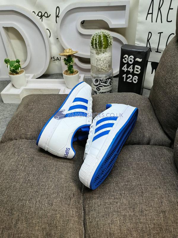 Adidas Superstar vs. Forum "Bold Blue" - Footwear White/Bold Blue/Clear Granite - FV8272 Classic Originals Shoes