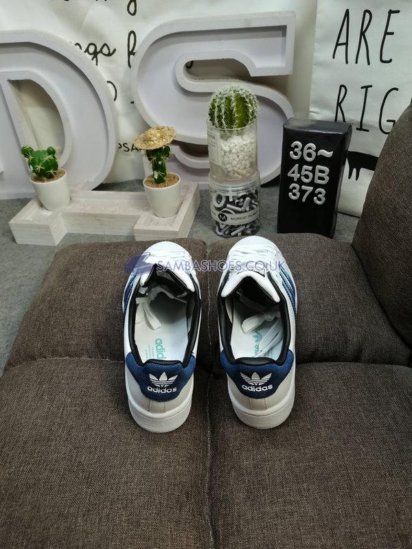 Adidas Superstar "White Navy" - Cloud White/Blue Navy/Light Blue - HQ2207 Classic Originals Shoes