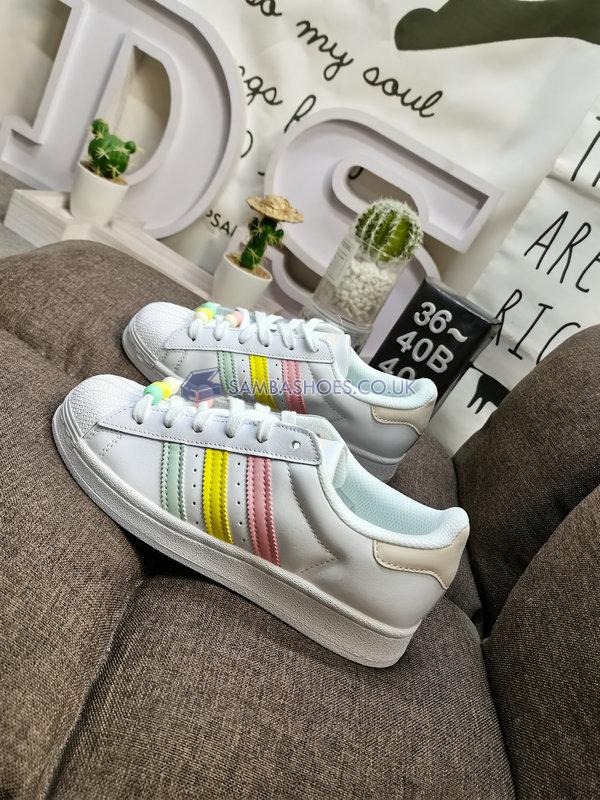 Adidas Superstar "Cloud White Beam" - Cloud White/Bliss Orange/Beam - HP7884 Classic Originals Shoes