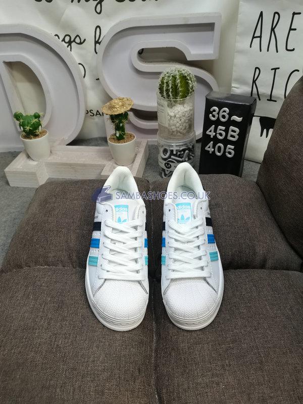 Adidas Superstar "White Legend Ink Gradient" - Cloud White/Legend Ink/Bliss Blue - HP5499 Classic Originals Shoes