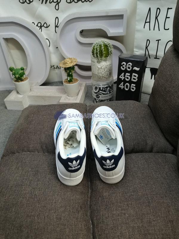 Adidas Superstar "White Legend Ink Gradient" - Cloud White/Legend Ink/Bliss Blue - HP5499 Classic Originals Shoes