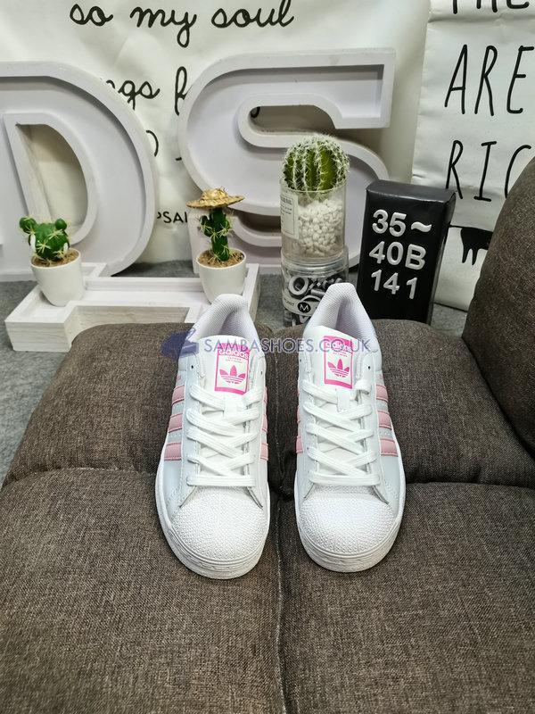 Adidas Superstar "White Pink Blue" - Cloud White/Clear Pink/Pulse Magenta - HQ1906 Classic Originals Shoes