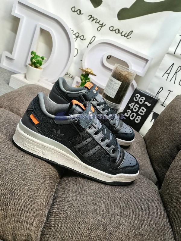 Adidas Forum Low "Cigar Ash Denim" - Grey Five/Core Black/Cloud White - HQ6335 Classic Originals Shoes