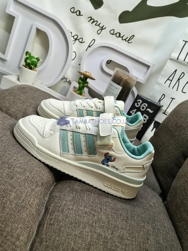 Disney x Adidas Forum Low "Stitch" - Off-White/Hazy Green - HQ6374 Classic Originals Shoes