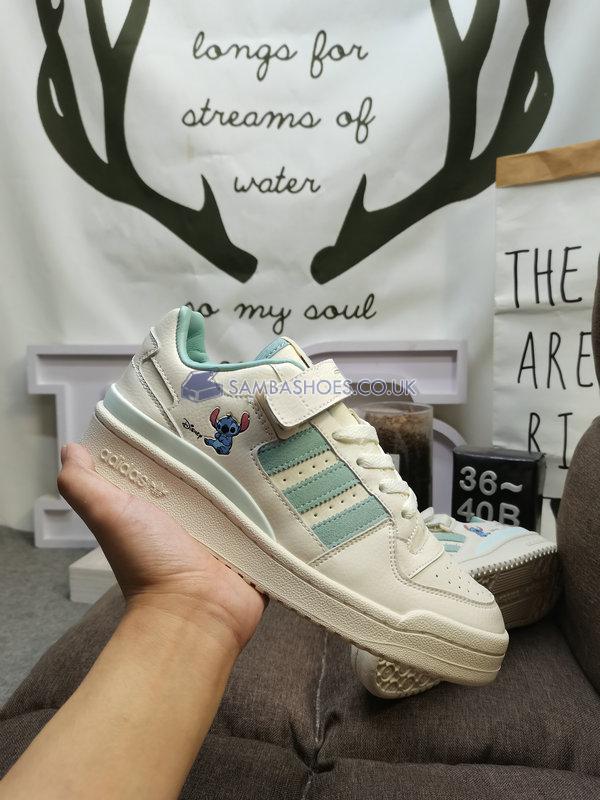 Disney x Adidas Forum Low "Stitch" - Off-White/Hazy Green - HQ6374 Classic Originals Shoes