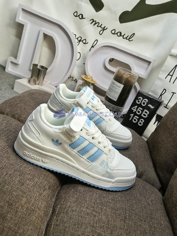 Adidas Forum Low "White Glow Blue" - Cloud White/Glow Blue/Sky Tint - GY7985 Classic Originals Shoes