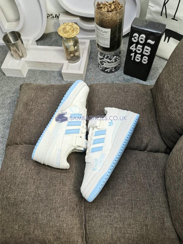 Adidas Forum Low "White Glow Blue" - Cloud White/Glow Blue/Sky Tint - GY7985 Classic Originals Shoes