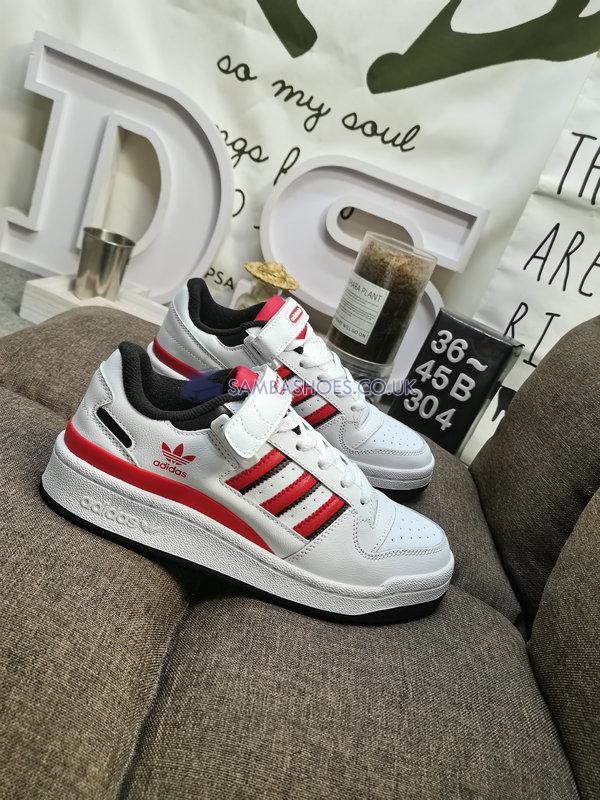 Adidas Forum Low "Bulls" - White/Red/Black - GZ1838 Classic Originals Shoes