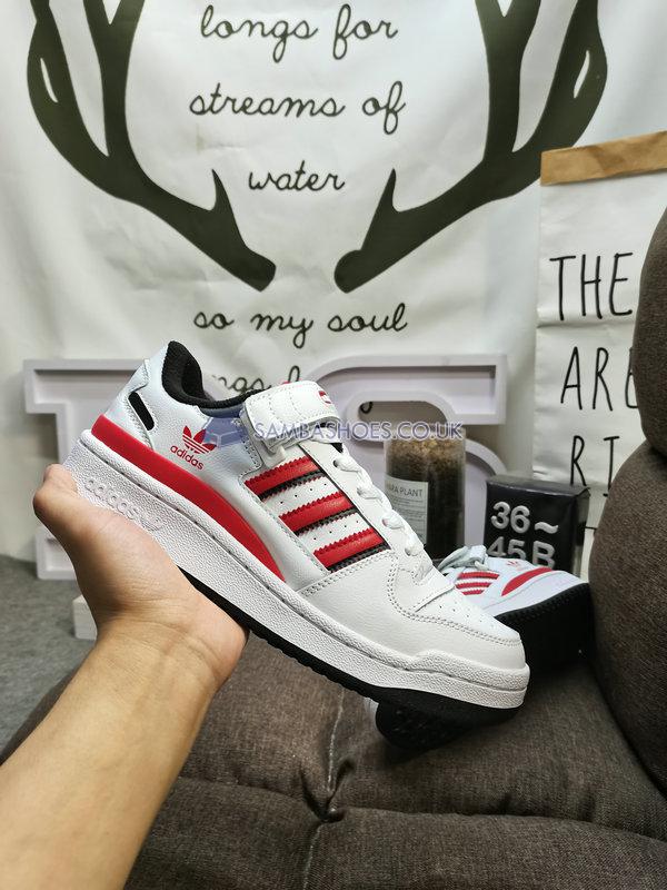 Adidas Forum Low "Bulls" - White/Red/Black - GZ1838 Classic Originals Shoes