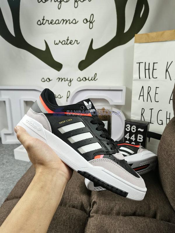 Adidas Drop Step Low "Grey" - Black/White/Grey/Orange - EE5225-1 Classic Originals Shoes