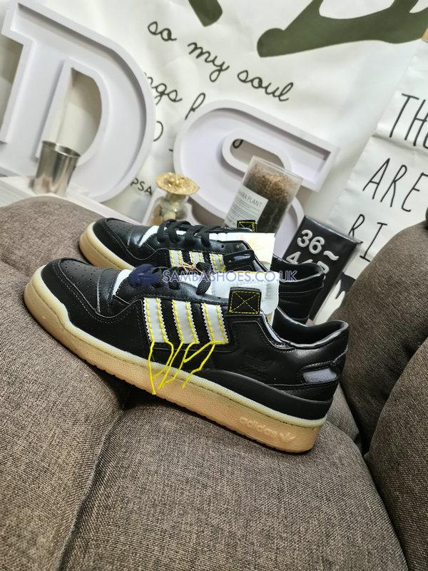 Adidas Forum 84 Low Premium "Black Easy Yellow" - Core Black/Cream White/Easy Yellow - FZ3773 Classic Originals Shoes