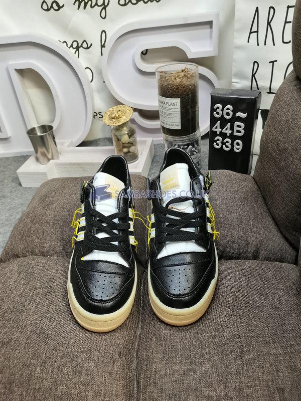 Adidas Forum 84 Low Premium "Black Easy Yellow" - Core Black/Cream White/Easy Yellow - FZ3773 Classic Originals Shoes