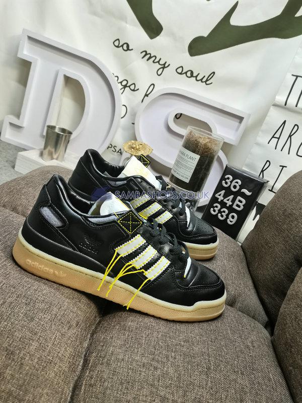 Adidas Forum 84 Low Premium "Black Easy Yellow" - Core Black/Cream White/Easy Yellow - FZ3773 Classic Originals Shoes