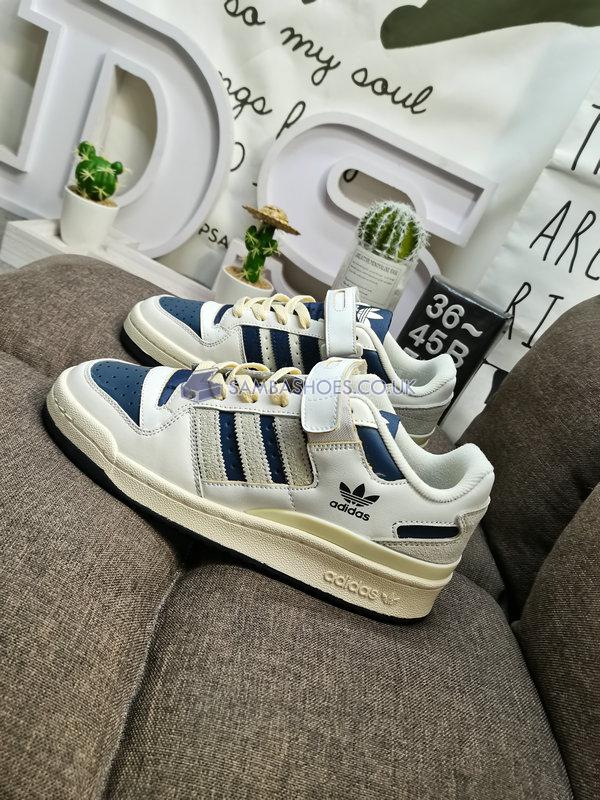 Adidas Forum 84 Low "Off White Collegiate Navy" - Off White/Collegiate Navy/Cream White - GZ6427 Classic Originals Shoes